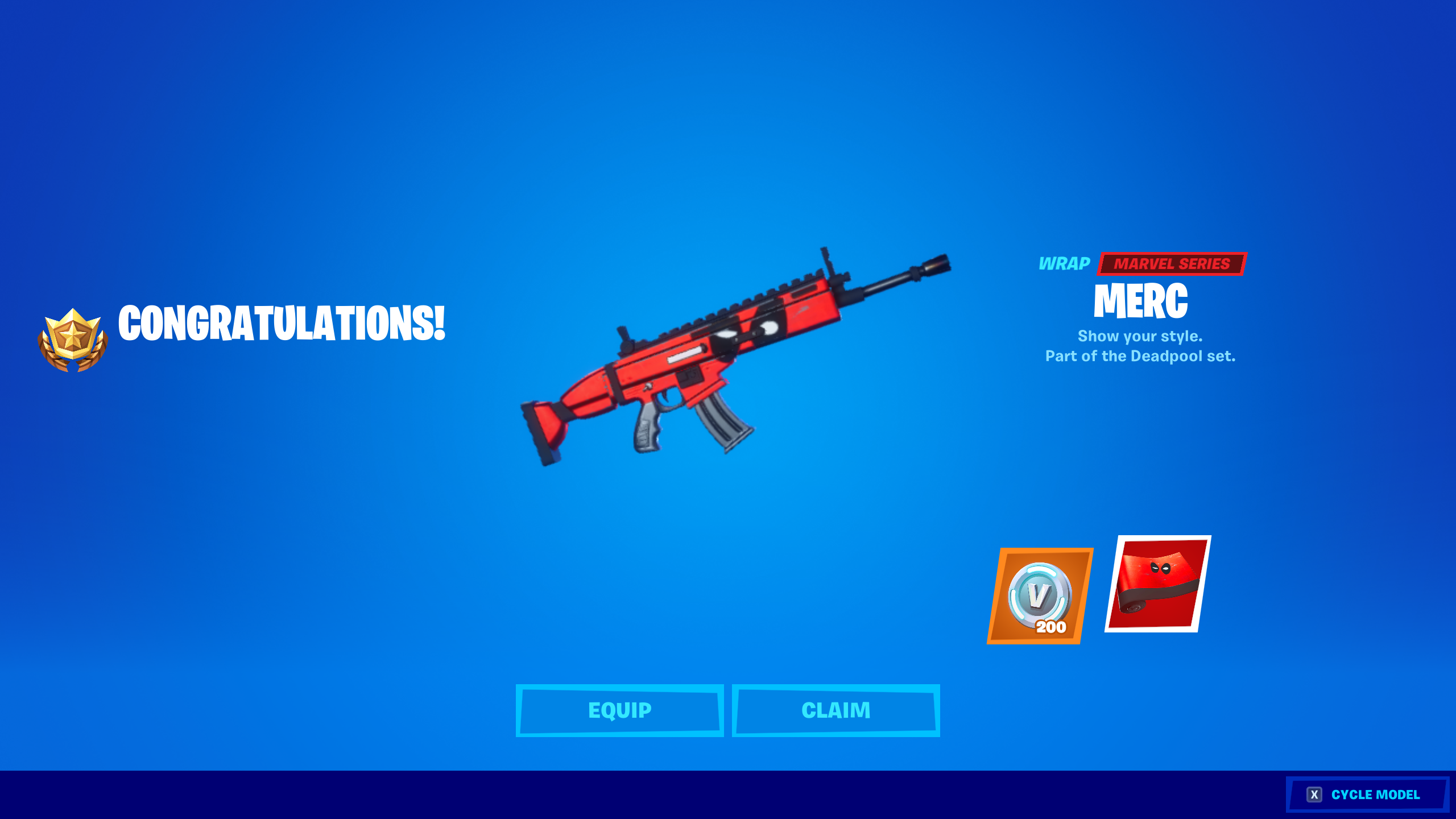 deface reward deadpool skin